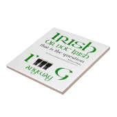 Ierse of niet Ierse St. Patrick's Day White Tegel Tegeltje (Zijkant)