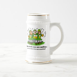 Ierse ogen glimlachen bierpul