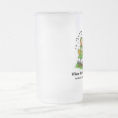 Ierse ogen glimlachen matglas bierpul (Center)