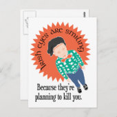 Ierse ogen lachen... briefkaart (Voorkant / Achterkant)