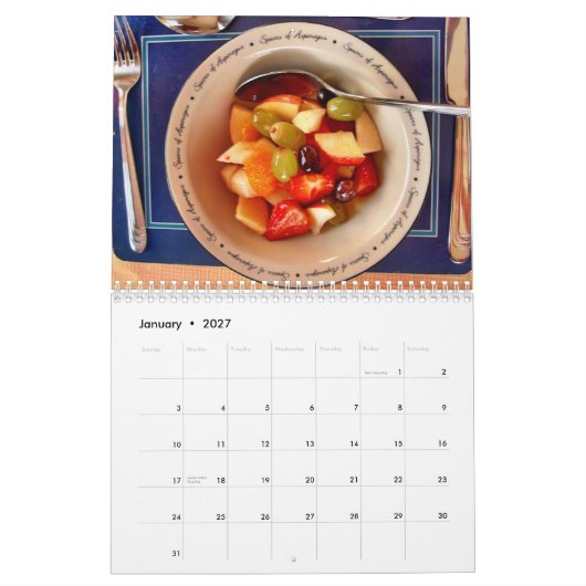 Ierse ontbijtagenda kalender (Jan 2027)