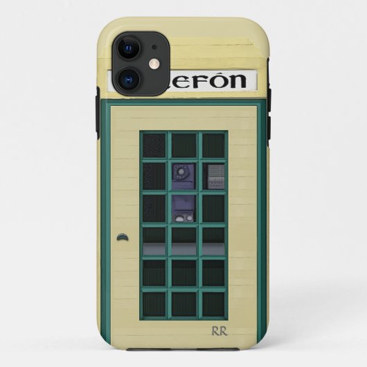 Ierse openbare telefooncel op iPhone 5 hoes (Achterkant)