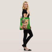 IERSE ORANJE TABBY KITTEN POT GOLD TOTE BAG (Op model)