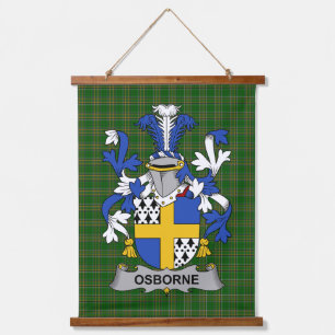 Ierse Osborne Wapen van Familie Crest Hangend Wandkleed