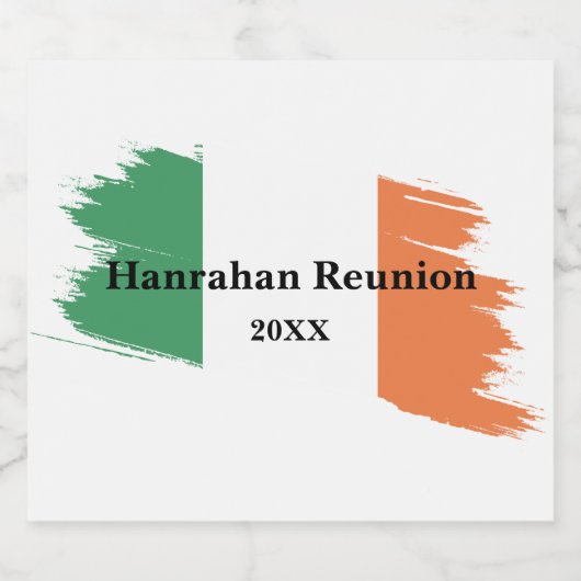 Ierse partij bier etiket (Enkel label)