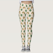 Ierse Patroon St Patrick's Day Leggings (Voorkant)