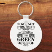 Ierse Patty's Groene St. Paddy Grappige Sint-Patri Sleutelhanger (Voorkant)