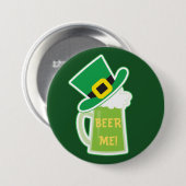 Ierse Pet Beer Mok Ronde Button 7,6 Cm (Voorkant /achterkant)