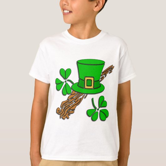 Ierse Pet en Klavers T-shirt (Voorkant)