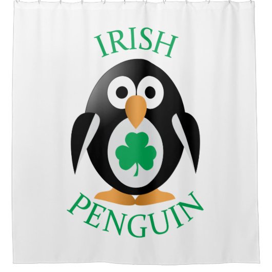 Ierse pinguïn douchegordijn (Voorkant)