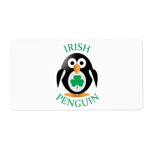 Ierse pinguïn etiket (Voorkant)
