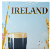 Ierse pint-landschapsreisposter tegeltje (Voorkant)