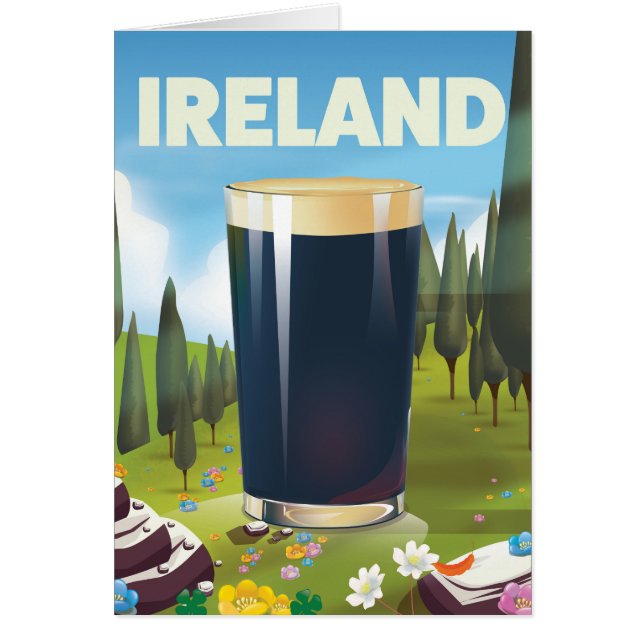Ierse pint Travel poster (Voorkant)