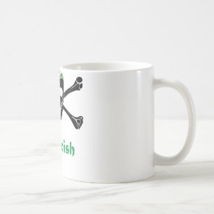 Ierse piraatschedel en kruisgraten koffiemok