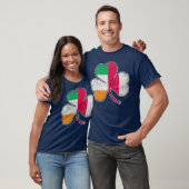 Ierse Poolse vlag Shamrock T-shirt (Unisex)