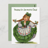 Ierse pop Happy St Patricks Day Briefkaart (Voorkant / Achterkant)
