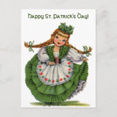Ierse pop Happy St Patricks Day Briefkaart (Voorkant)