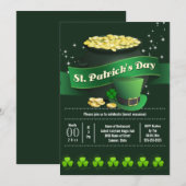 Ierse pot met goud St Patricks vakantie feest Kaart (Voorkant / Achterkant)