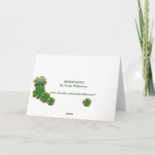 IERSE POTATOES - ST. PATRICK'S DAY WENSKAART KAART (Achterkant)