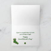 IERSE POTATOES - ST. PATRICK'S DAY WENSKAART KAART (Binnen)