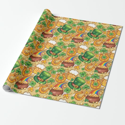Ierse pret cadeaupapier (Uitgerold)