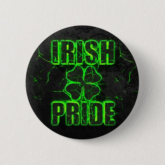 Ierse Pride Ronde Button 5,7 Cm (Voorkant)