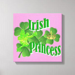 Ierse prinses canvas afdruk