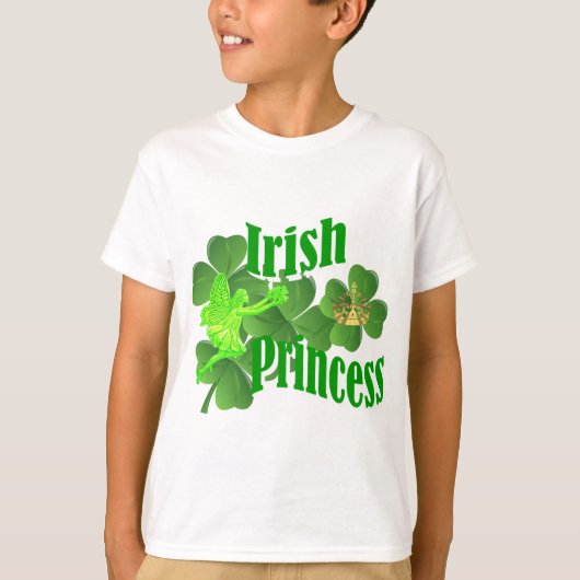 Ierse prinses en fee t-shirt (Voorkant)