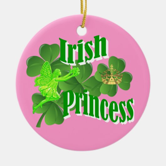 Ierse prinses keramisch ornament (Voorkant)