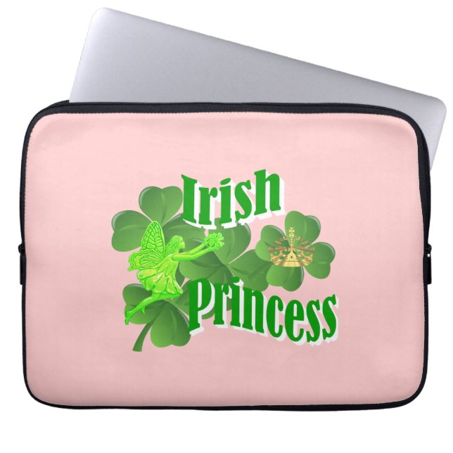 Ierse prinses laptop sleeve (Voorkant)
