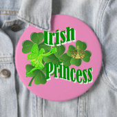 Ierse prinses ronde button 6,0 cm (In situ)