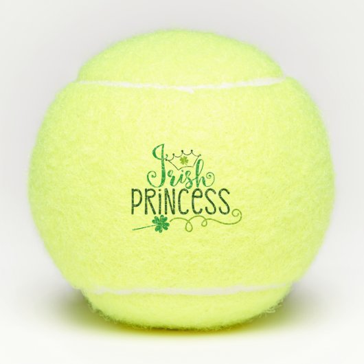 Ierse prinses | St. Patrick's Day Tennisballen (Voorkant)