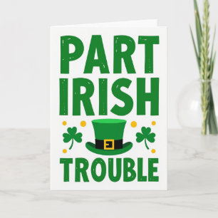 Ierse Problemen Leprechaun Kunstkaart Kaart