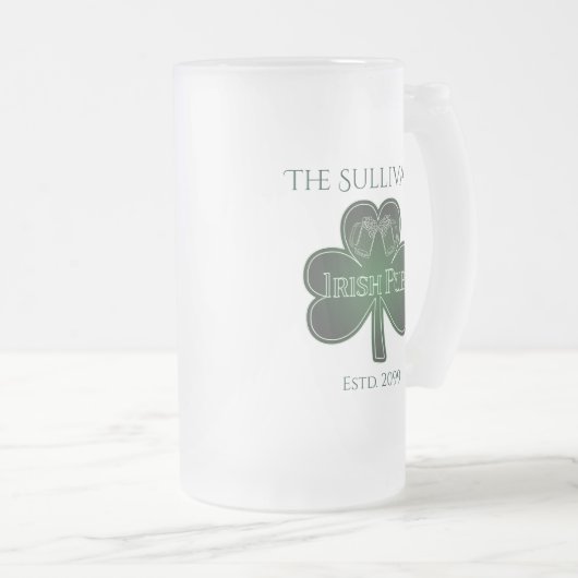 Ierse pub bar matglas bierpul (Voorkant rechts)
