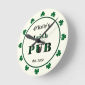 Ierse pub Bar Tavern Acrylwandklok Ronde Klok (Hoek)