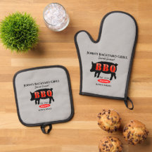 Ierse Pub Bar Taverne BBQ Oven Mitt & Pot Houder S