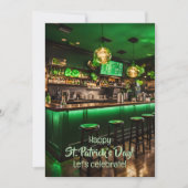 Ierse pub klaar voor St. Patrick's Day-feest Kaart (Voorkant)