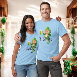 Ierse pub Leprechaun Toast Slainte T-shirt