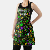 Ierse pub Leprechauns Shamrocks Gold Coins Clovers Schort (Insitu)