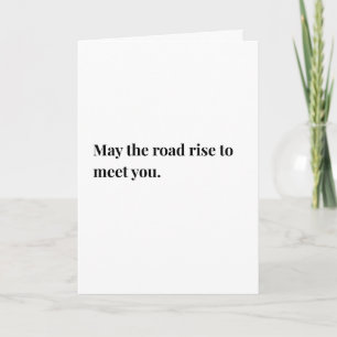 Ierse quote/gezegde, moge de weg stijgen... kaart