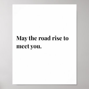 Ierse Quote Poster, moge de weg Poster