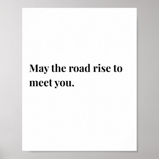 Ierse Quote Poster, moge de weg Poster (Voorkant)