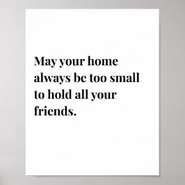 Ierse Quote Poster, moge uw huis altijd Poster