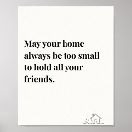 Ierse Quote Poster, moge uw huis altijd Poster