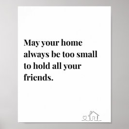 Ierse quote poster, moge uw huis altijd poster