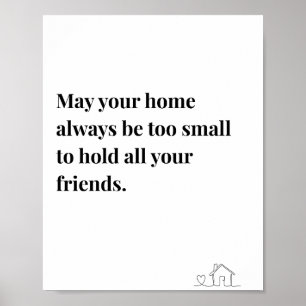 Ierse quote poster, moge uw huis altijd poster