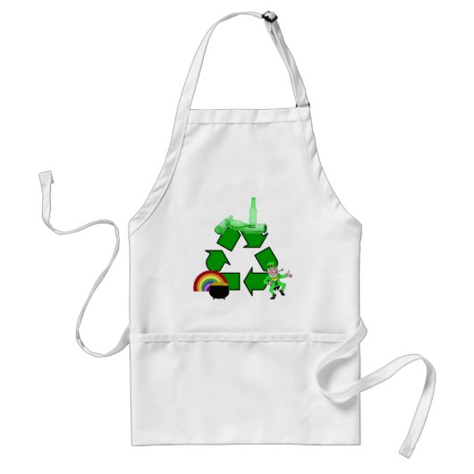 Ierse recycling standaard schort (Voorkant)