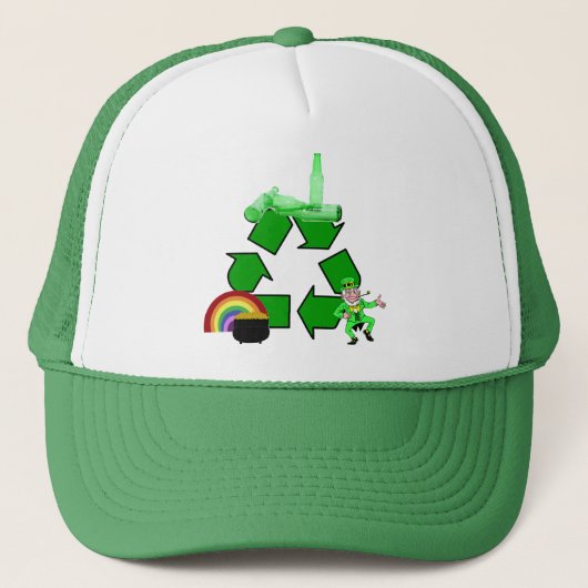 Ierse recycling trucker pet (Voorkant)