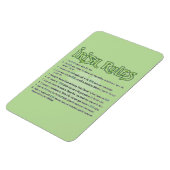 Ierse regels magneet (Linkerzijde)