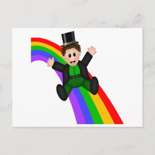 Ierse regenboog briefkaart (Voorkant)